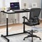 Height Adjustable Computer Standing Desk with 4 Universal Casters and I Shaped Base